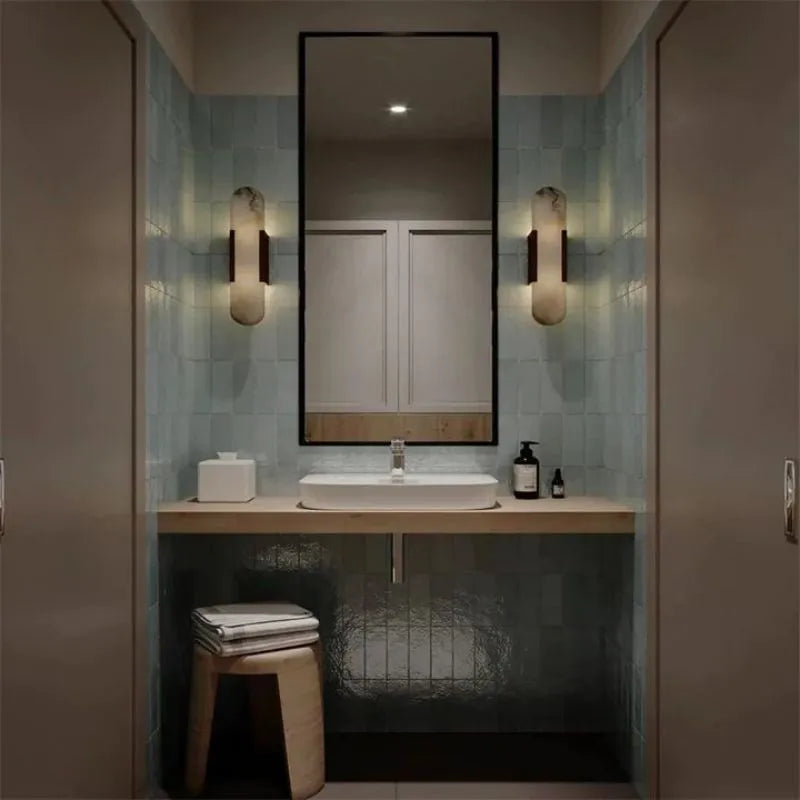 Theseus Alabaster Linear Sconce 10‘’ 20'' 28''H