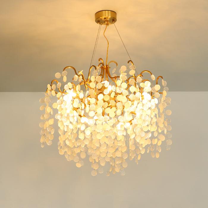 Diana Blossom Modern White Chandelier