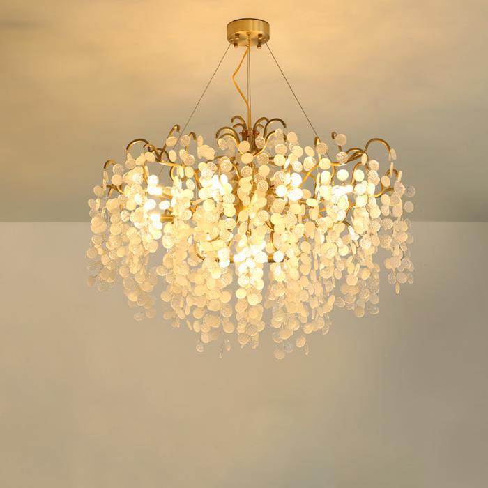Diana Blossom Modern White Chandelier