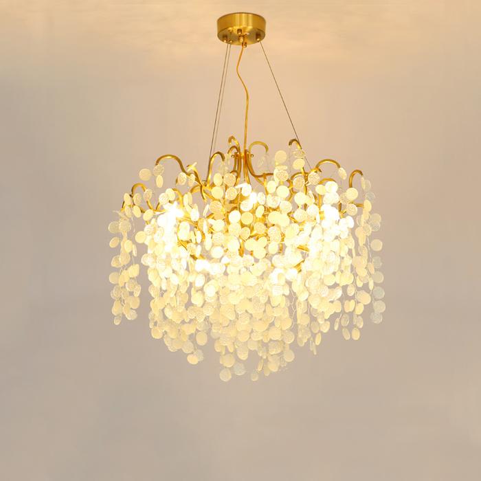 Diana Blossom Modern White Chandelier