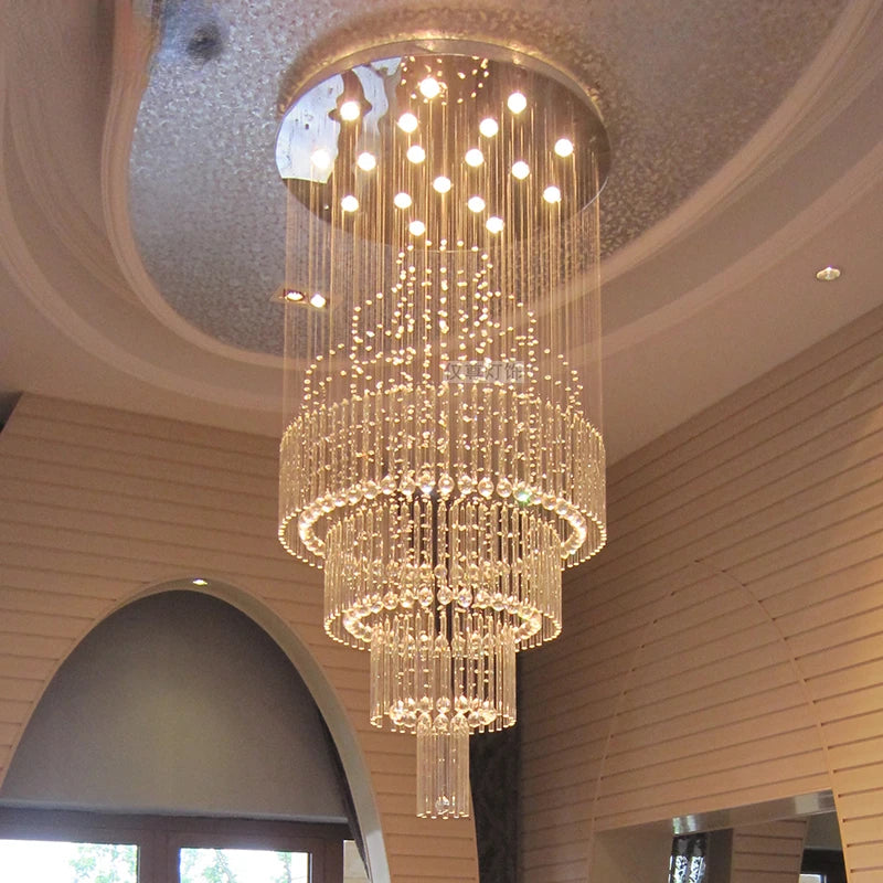 Iris Crystal Chandelier 43.3" 51.1" 59" 98.4''H