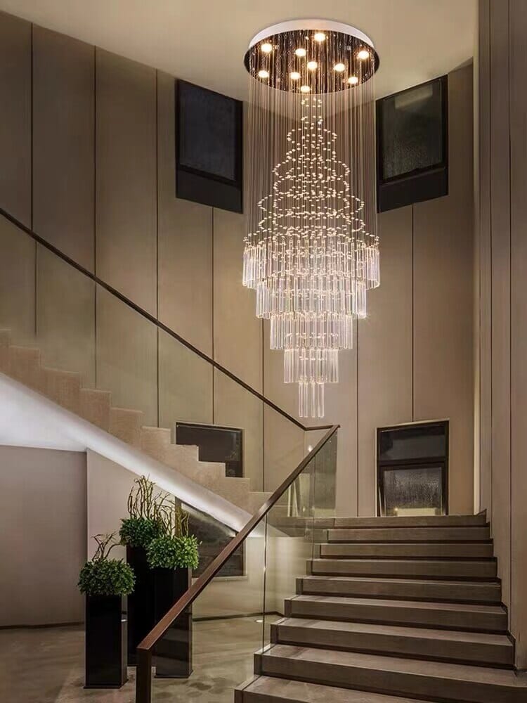 Albert Crystal Foyer & Staircase Chandelier 23" 31" 39" 47" D