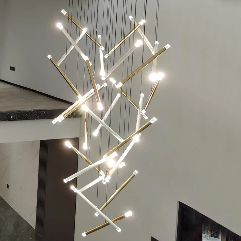 Nano Foyer & Staircase Tube Chandelier