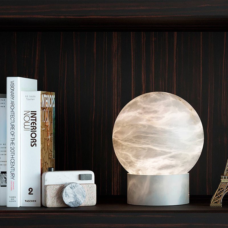 Nami Shumu Alabaster Global Table Lamp
