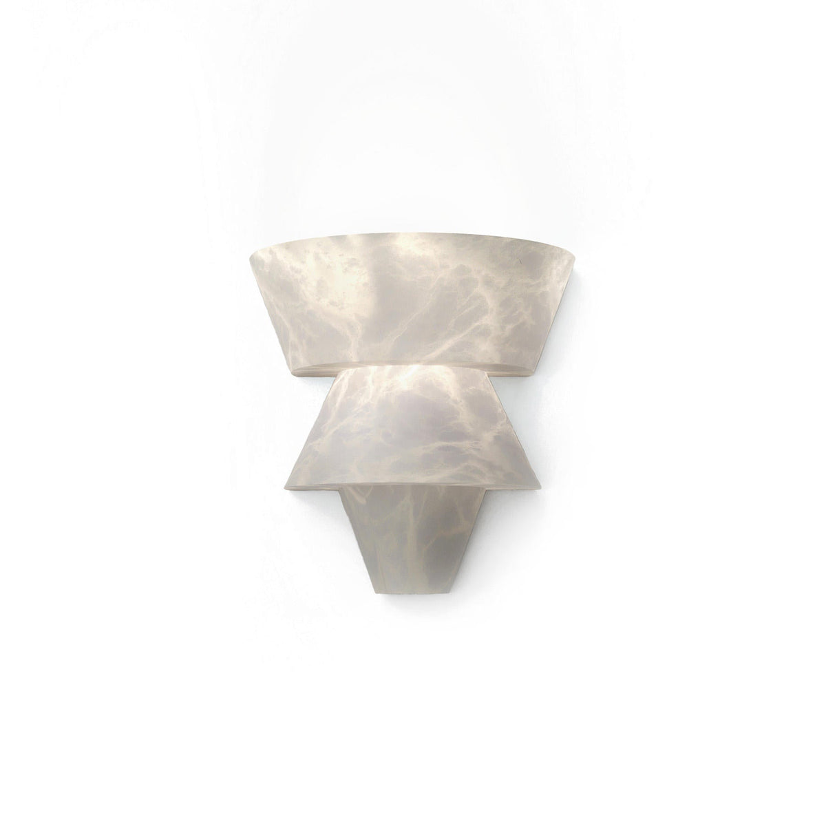 Alabaster Geometric Wall Sconce