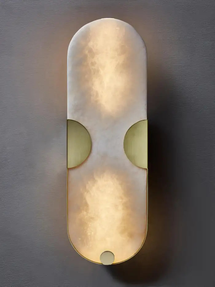 Jon Alabaster Sconces 19''H