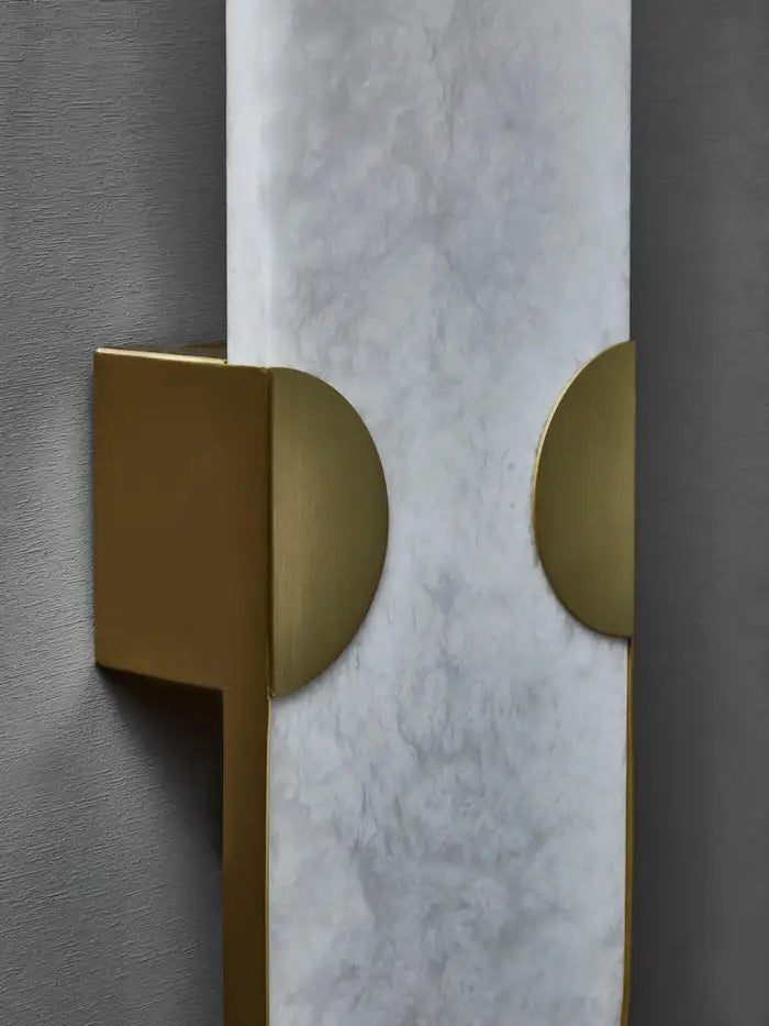 Jon Alabaster Sconces 19''H
