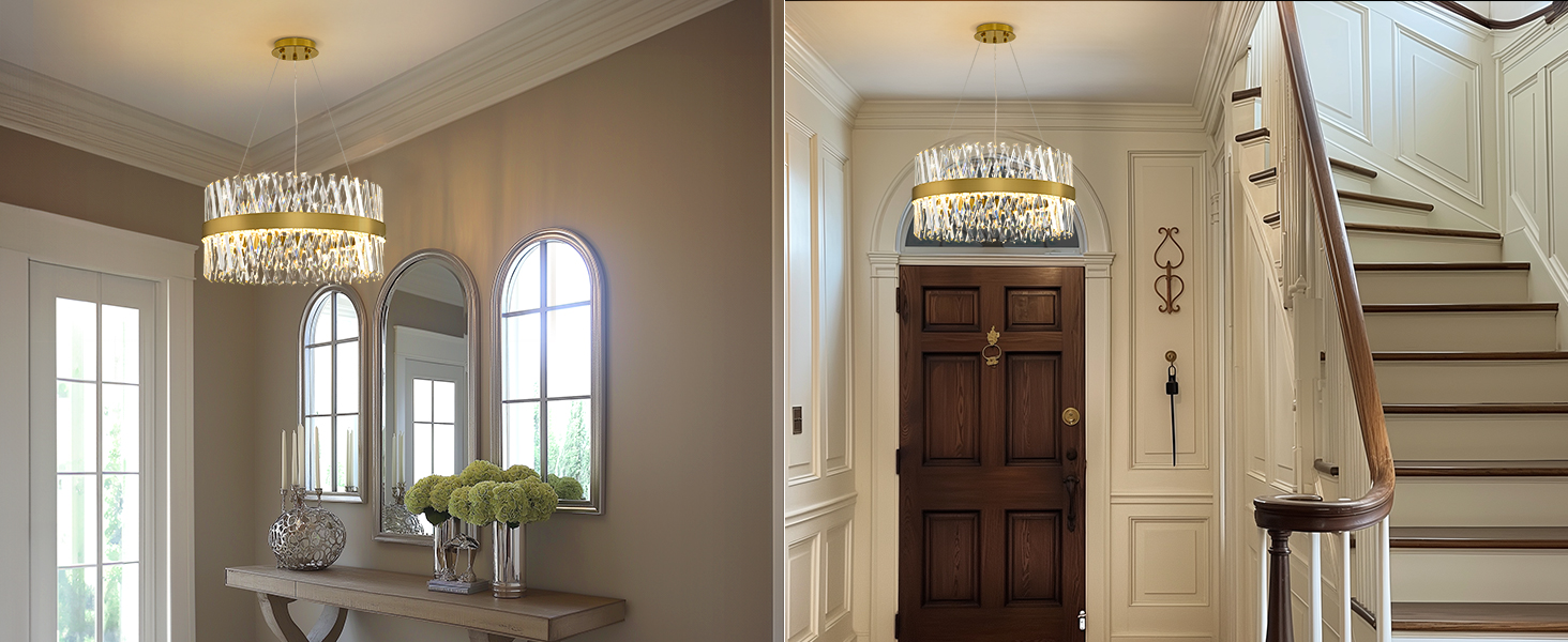 24 inch crystal chandelier