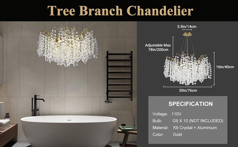 crystal chandeliers