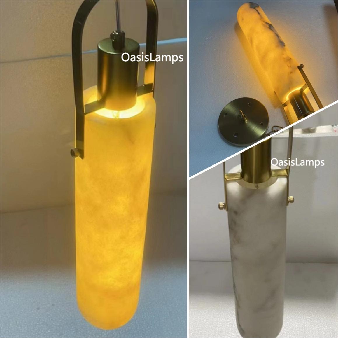 Alabaster Flint 5 Light LED Multi-Drop Pendant