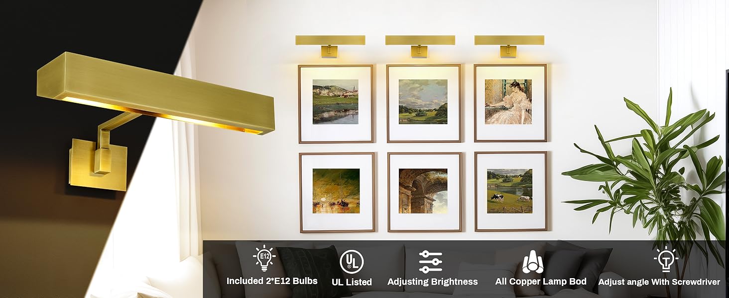 18inch hardwire picture light