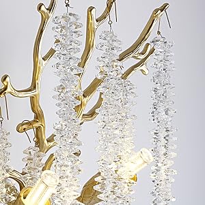 crystal wall sconce tree branches wall lights