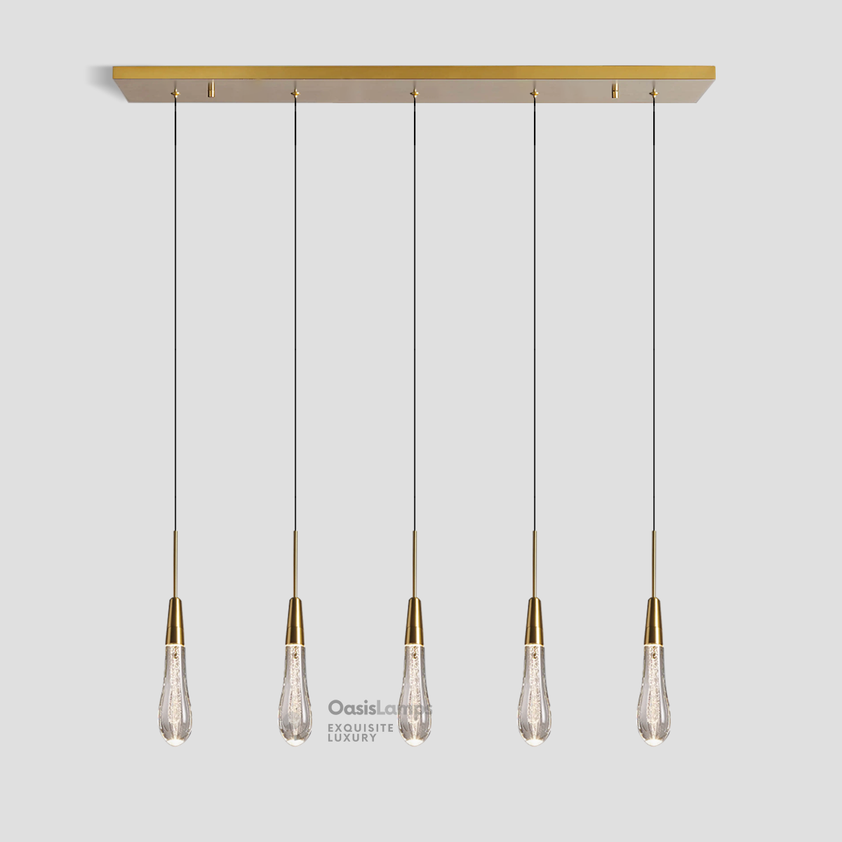 Soltaire Linear Chandelier 22'' 35''W
