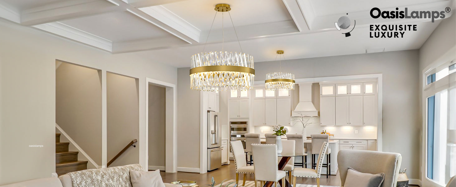 Vetro Prism Crystal Round Chandelier 23.6" 31.5" 40"D#Color_Brass,size_23.6"D