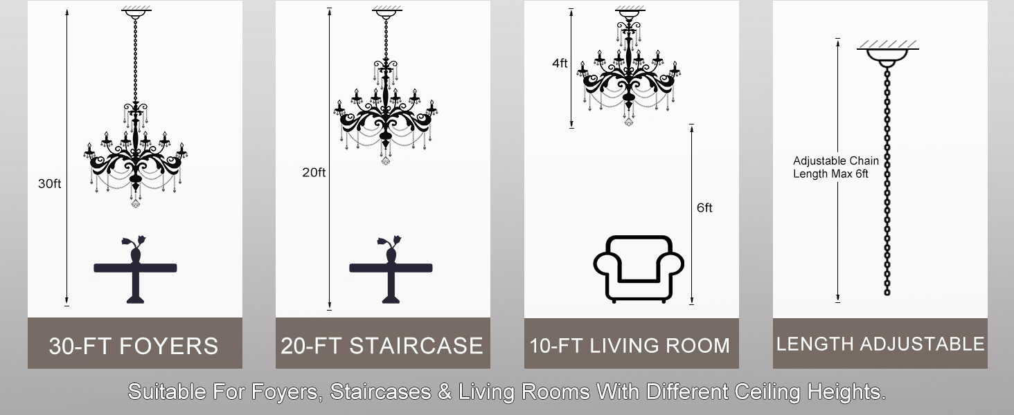 Large Chandeliers for High Ceilings