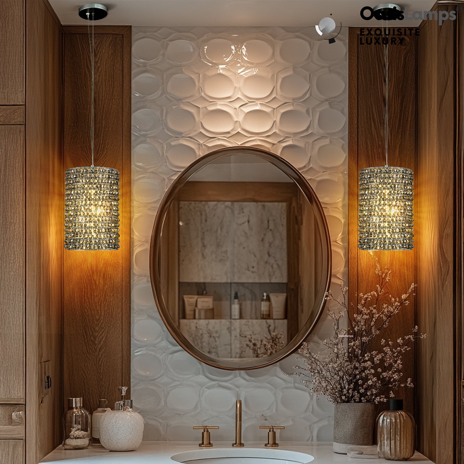 Stellar Beads Pendant Lights Smoke Clear 12"#Color_Gray