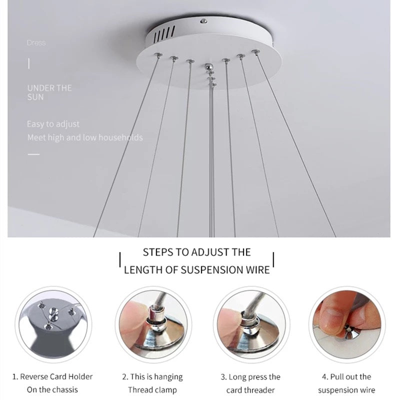 Savanna 3-Ring Chandelier