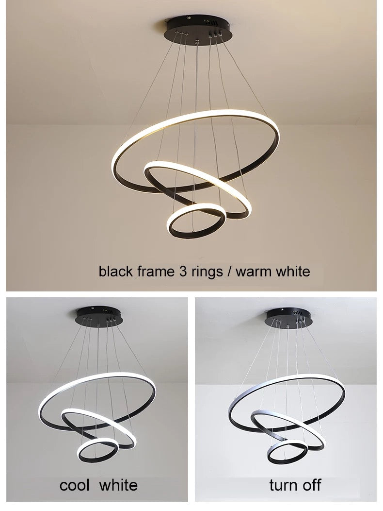 Savanna 3-Ring Chandelier