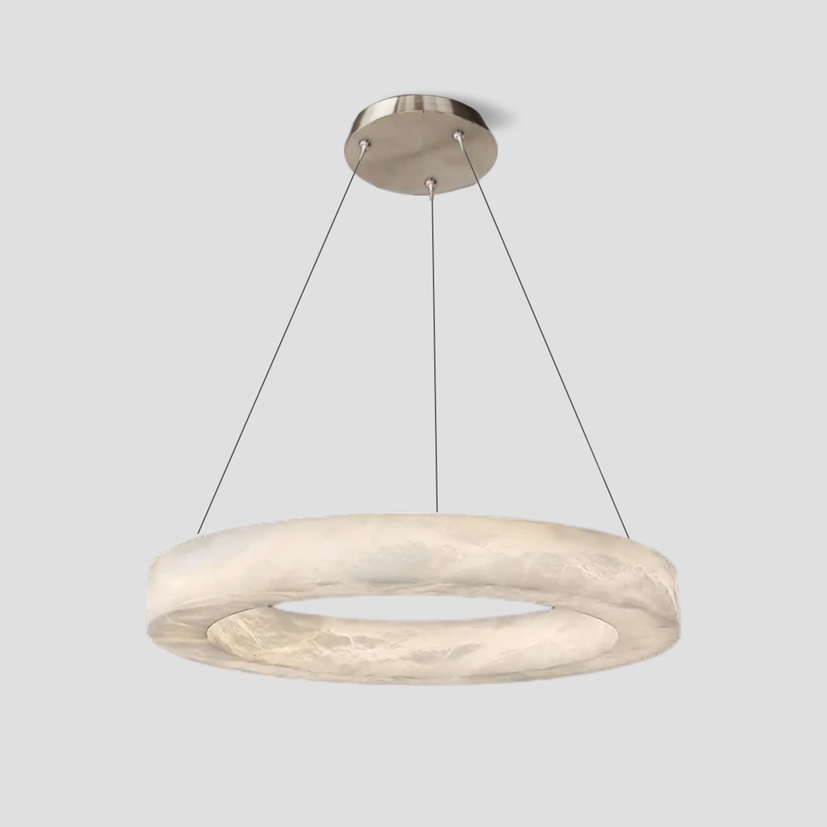 Theseus Alabaster Round Chandelier 19'' 27'' 36'' 60''D