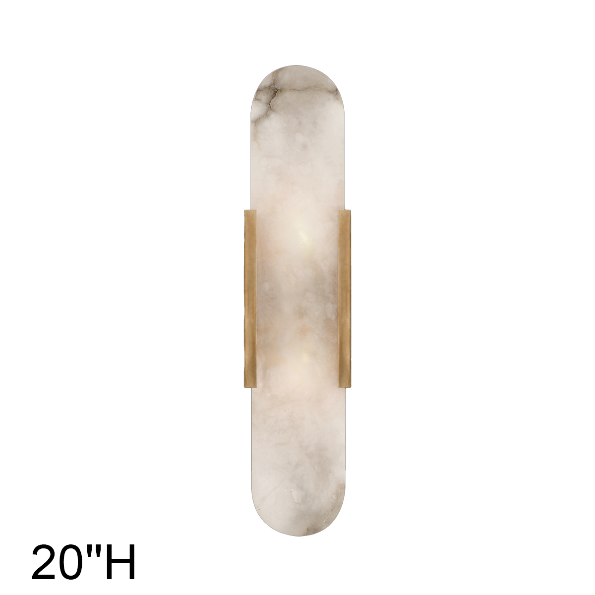 Theseus Alabaster Linear Sconce 10‘’ 20'' 28''H