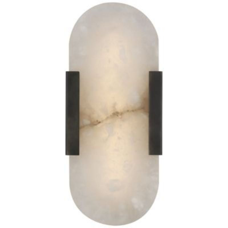 Alabaster Melange Elongated Wall Sconce 10"