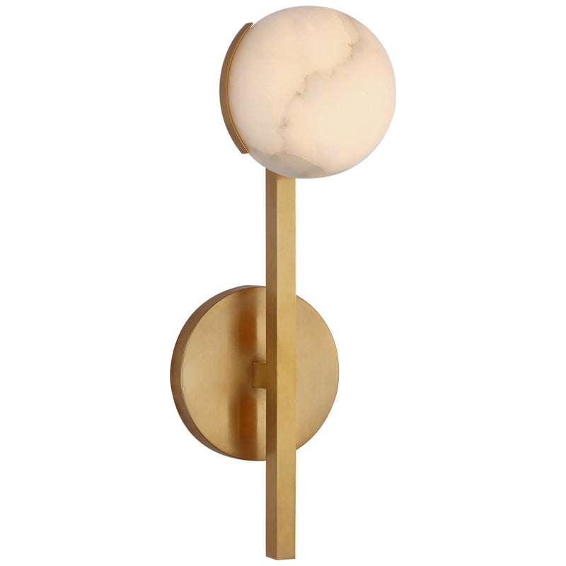 Wearstler Alabaster Pedra Petite Tail Sconce