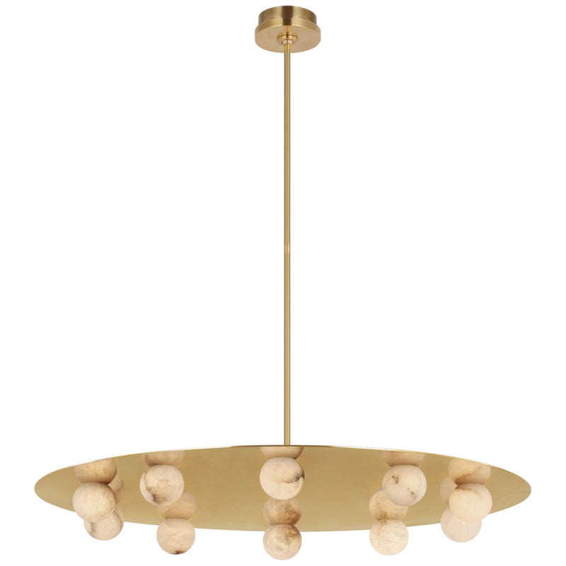 Wearstler Alabaster Pertica 36" Ten Light Chandelier