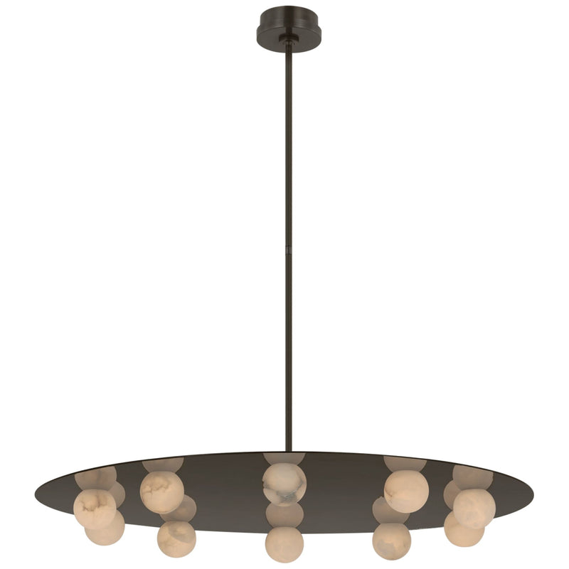Wearstler Alabaster Pertica 36" Ten Light Chandelier