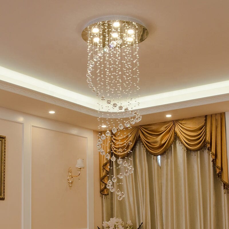 Addle Crystal Chandelier 19"D