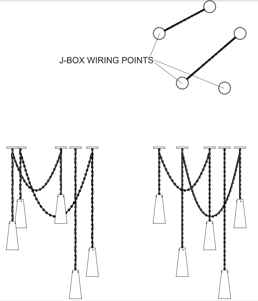 Theseus Alabaster Marble Modern 5-Light Pendant