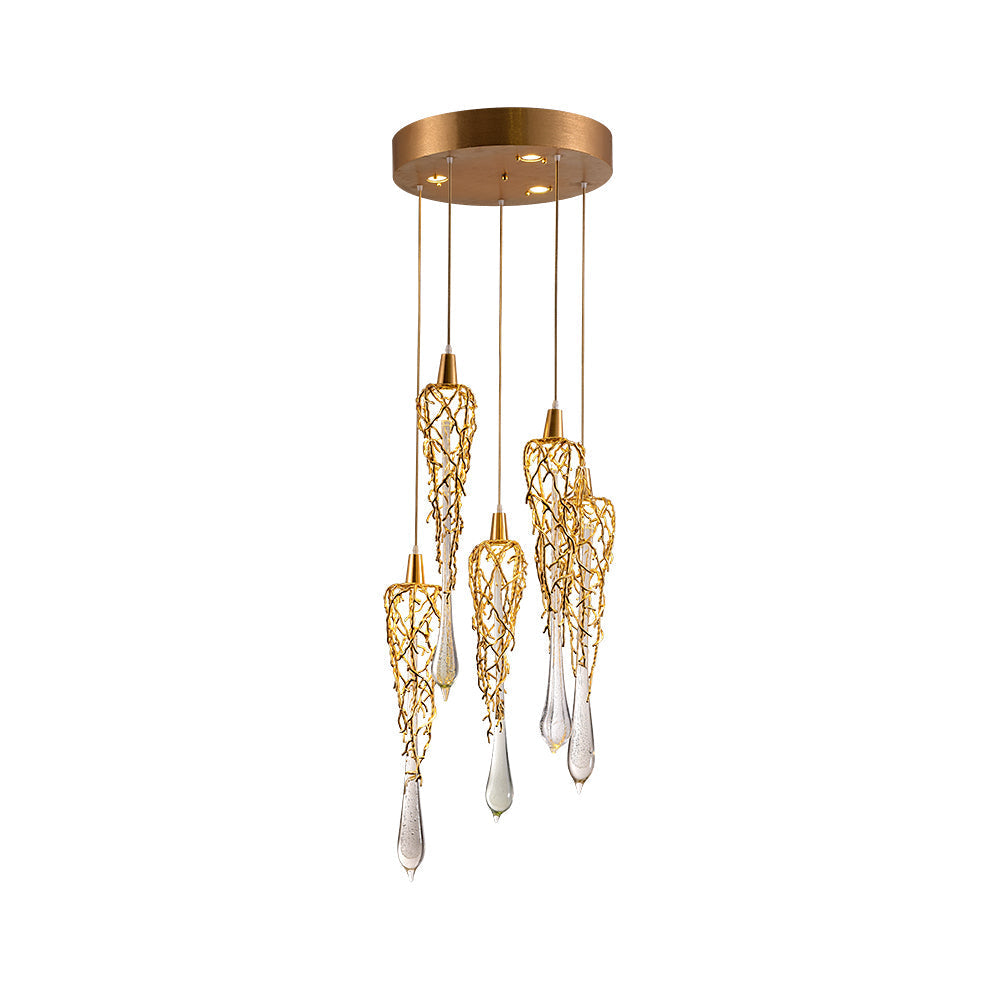 Annata Ice Strip Modern branched chandelier