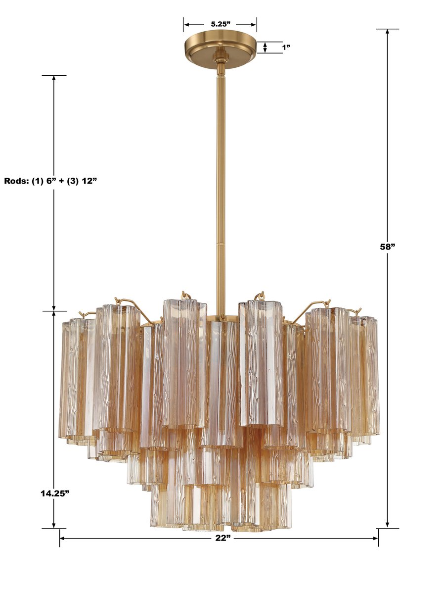 Ddis Chandelier 17.8" 19.8" 22" 26.8" 32''DAddis Chandelier 17.8" 19.8" 22" 26.8" 32''D