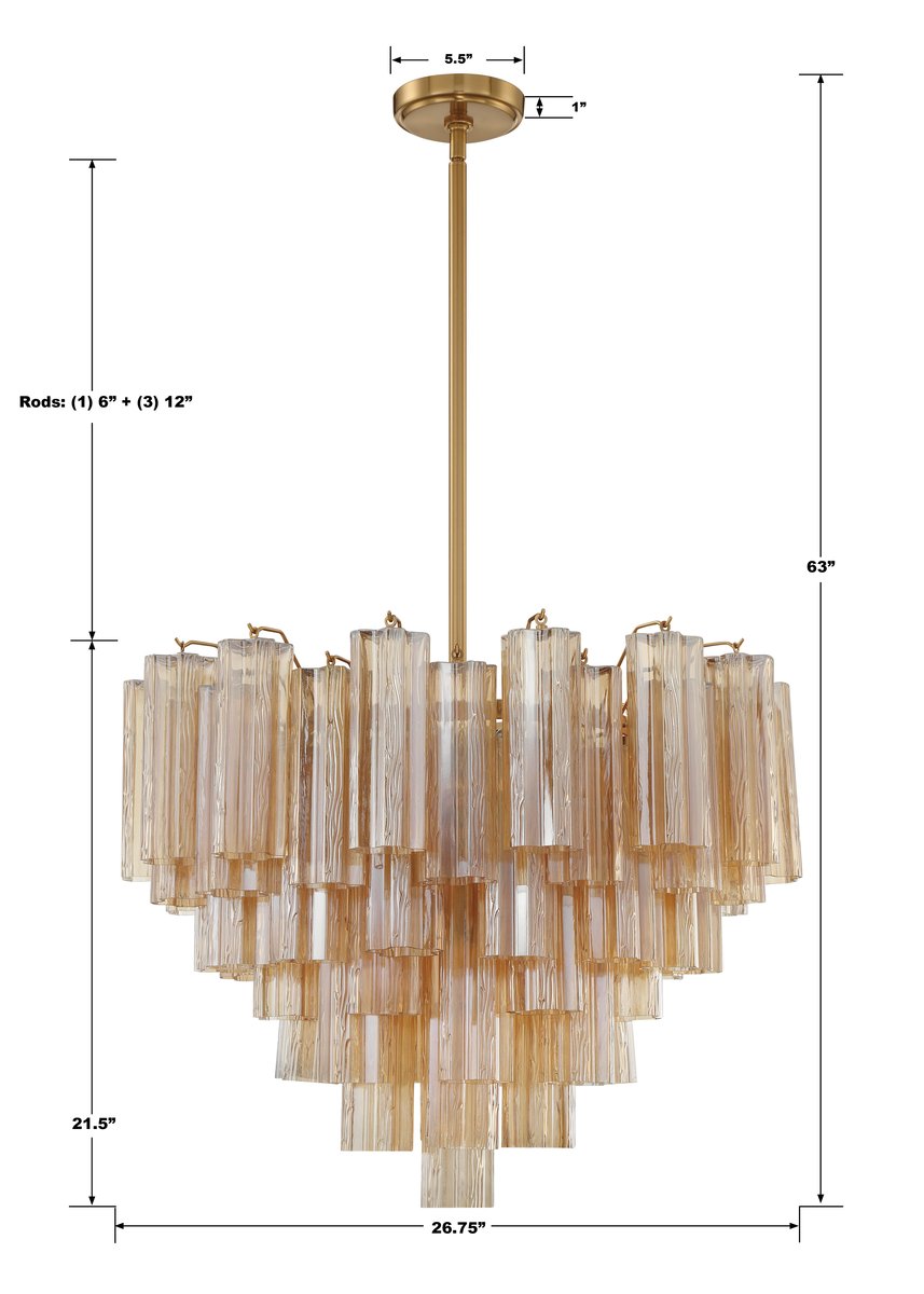 Ddis Chandelier 17.8" 19.8" 22" 26.8" 32''DAddis Chandelier 17.8" 19.8" 22" 26.8" 32''D