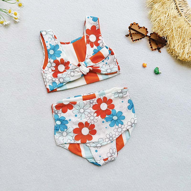 Baby Girl Floral Swimsuit Set