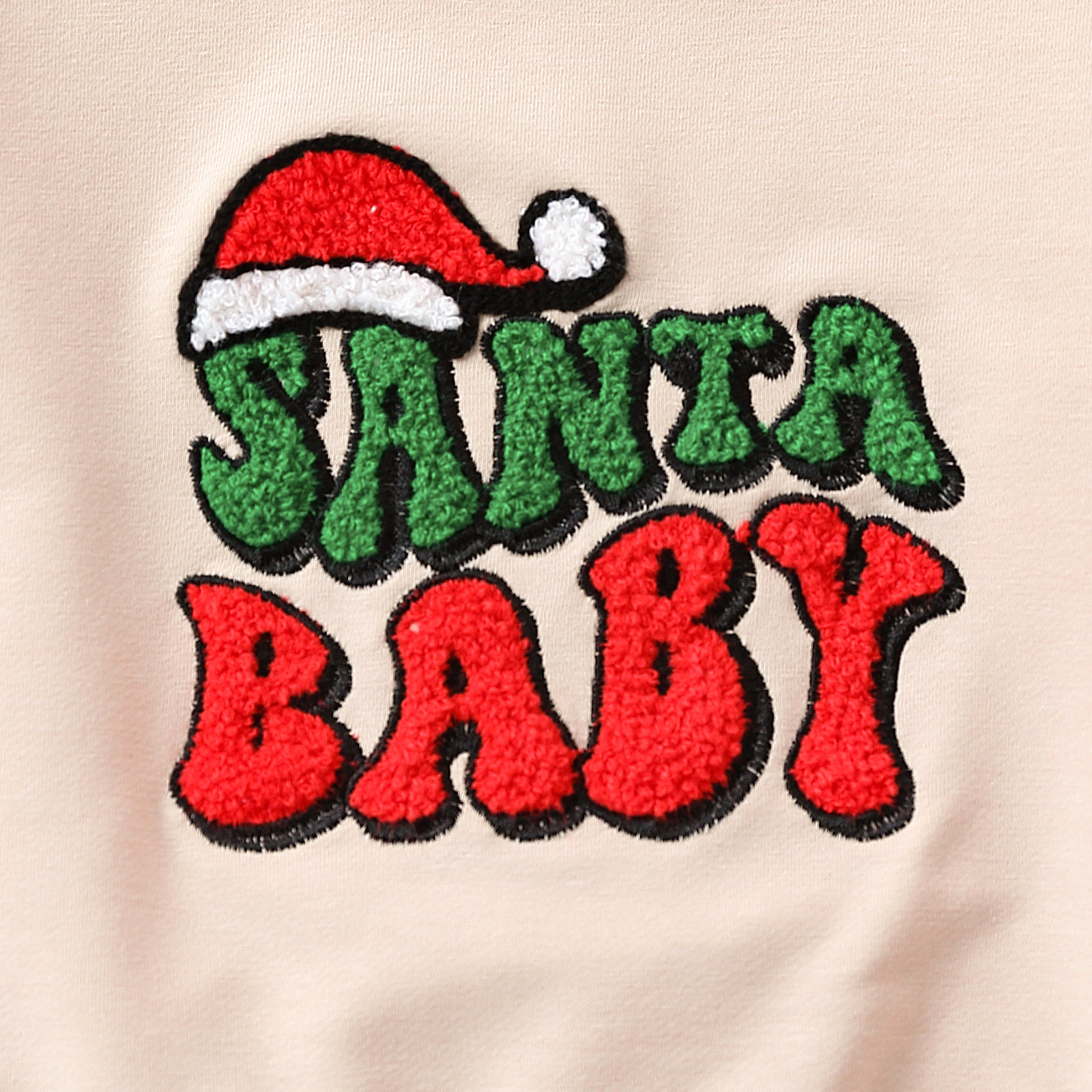Towel Embroidered Christmas Sweatershirt