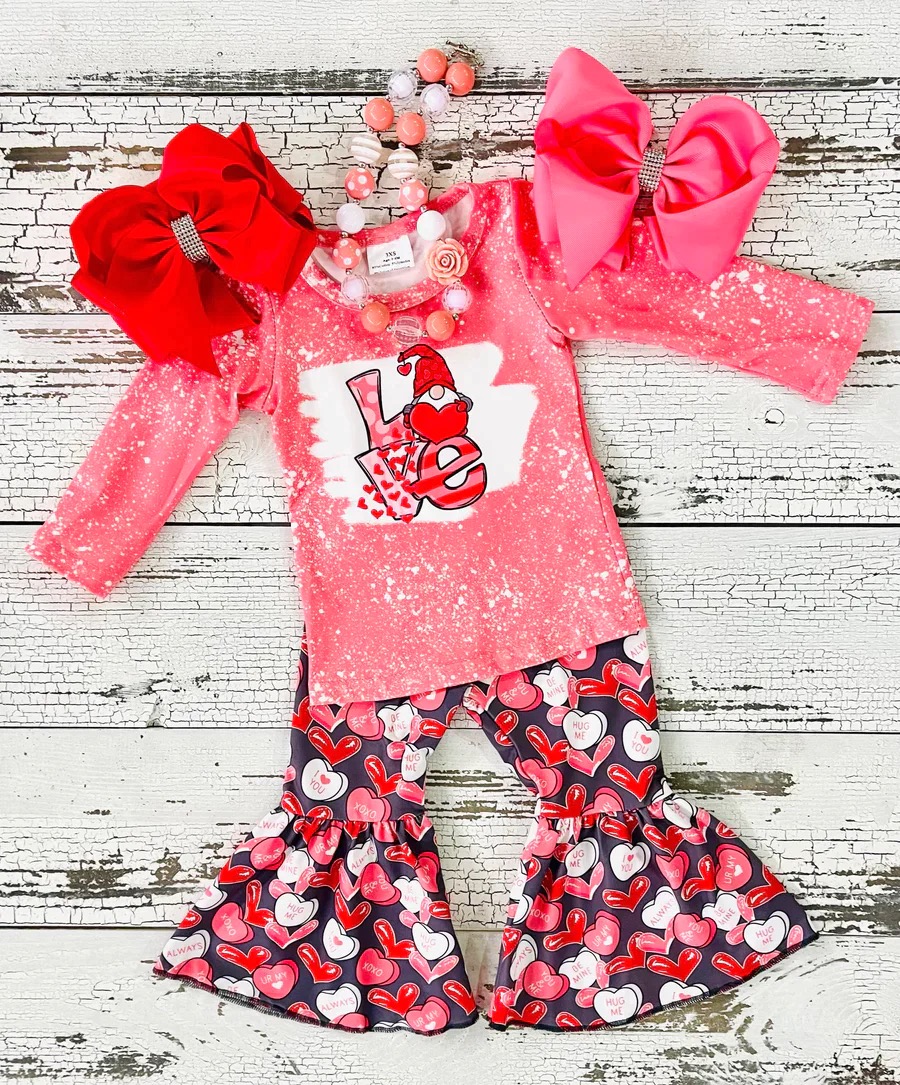 2-piece baby girl Valentine's Day set