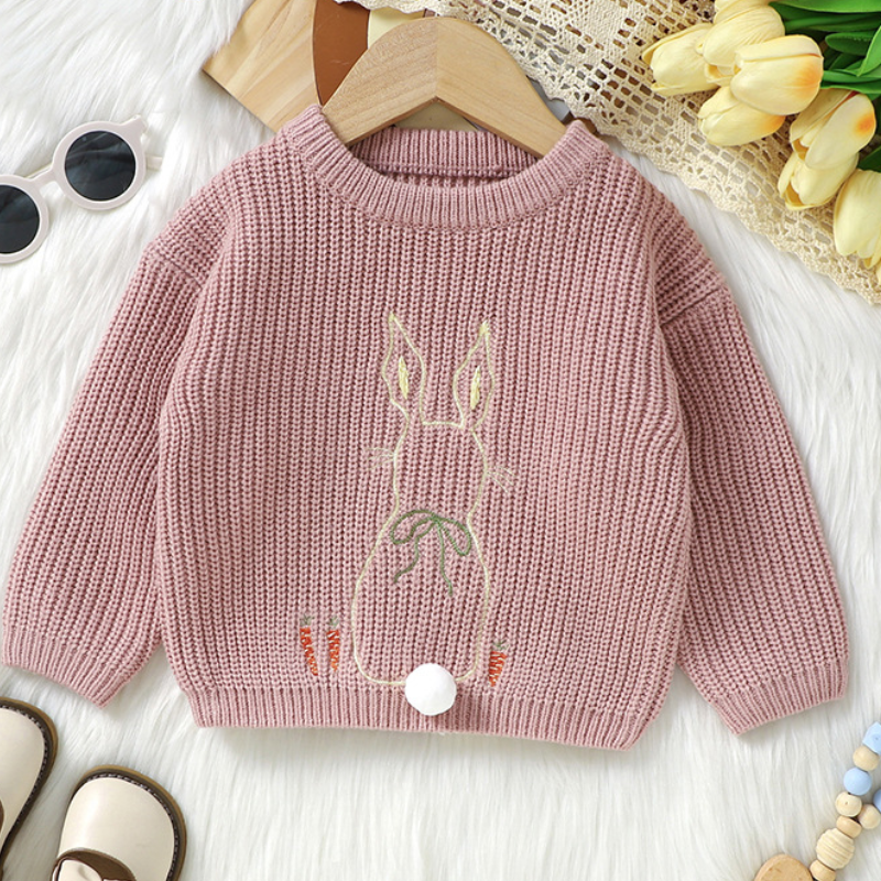 Easter Cute Bunny Knitted Top