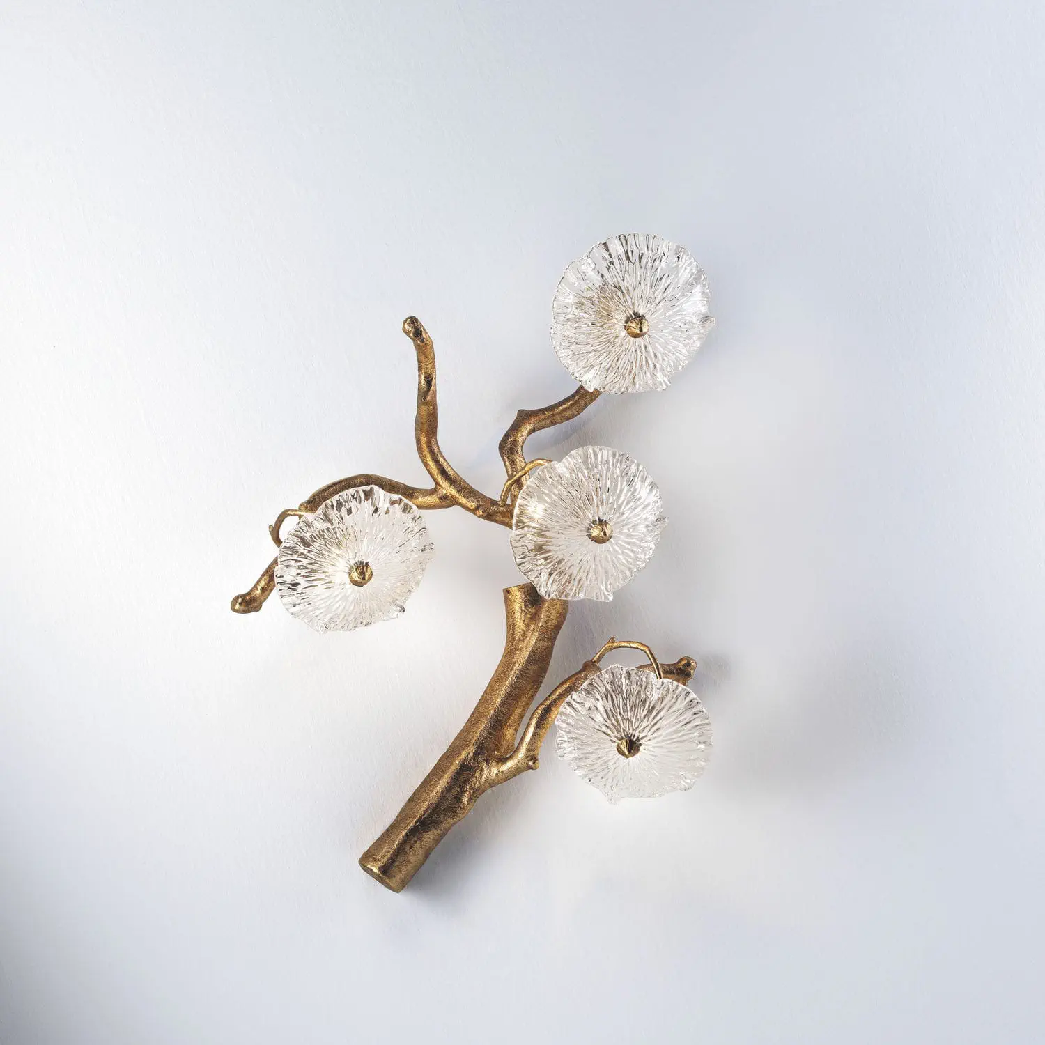 Lince Modern Luxury Leaf glass flower Branch Wall Sconce