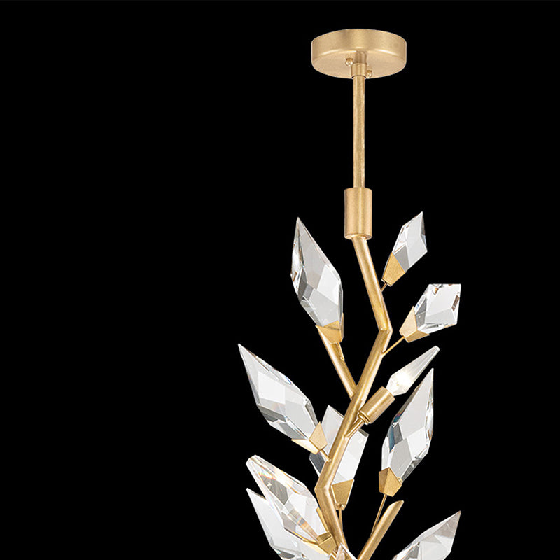 21026P  41" Crystal Pendant Light