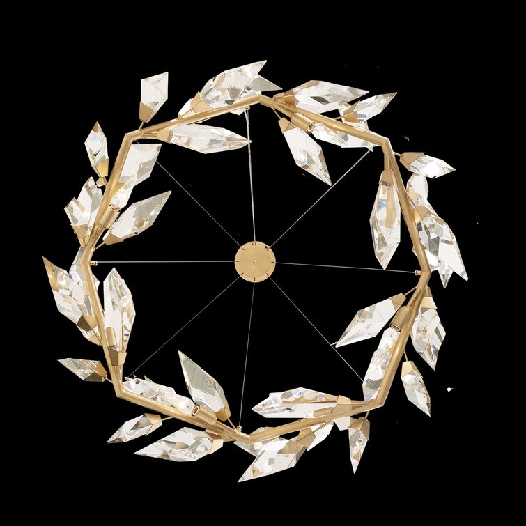 21026R2 55"  Round Crystal Chandelier