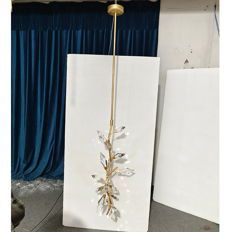 21026P  41" Crystal Pendant Light