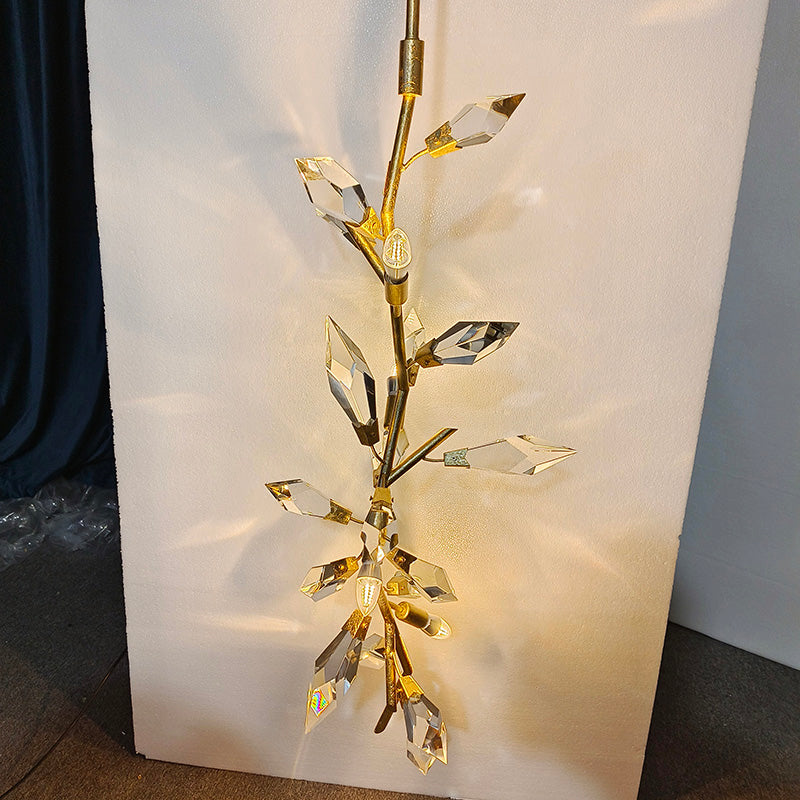 21026P  41" Crystal Pendant Light