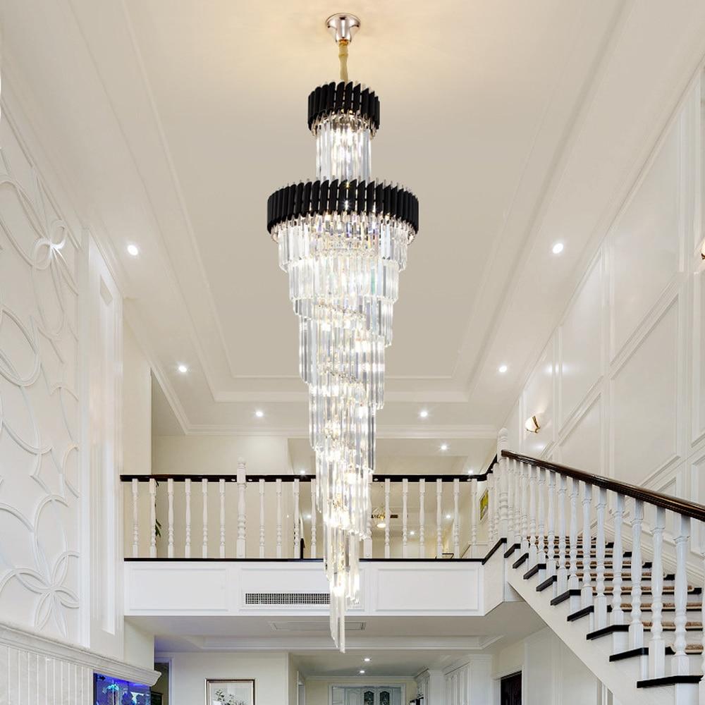 Cyrus Multiple Tier Crystal Chandelier For Staircase, Hallway