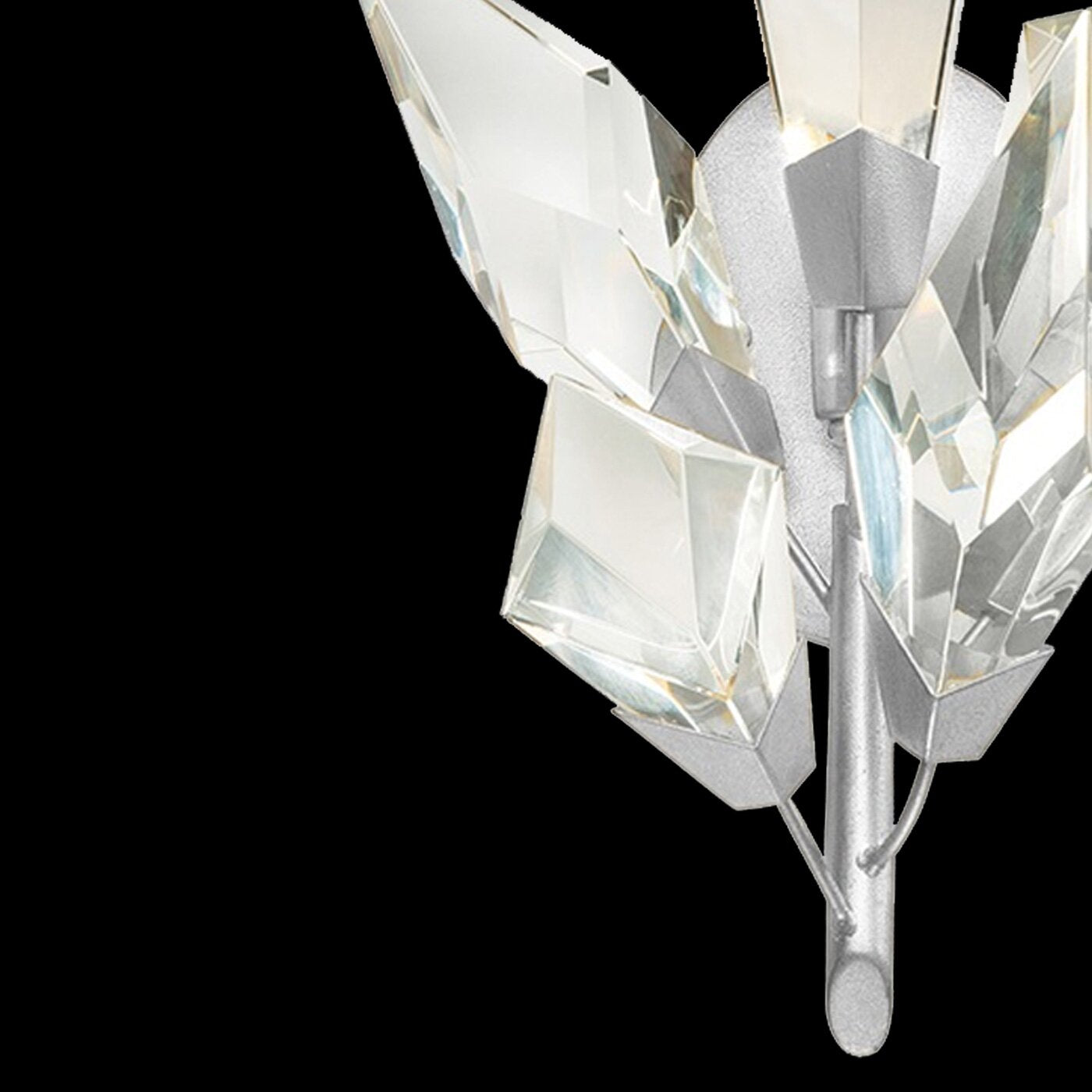 21026W1 18" Crystal Wall Lamp