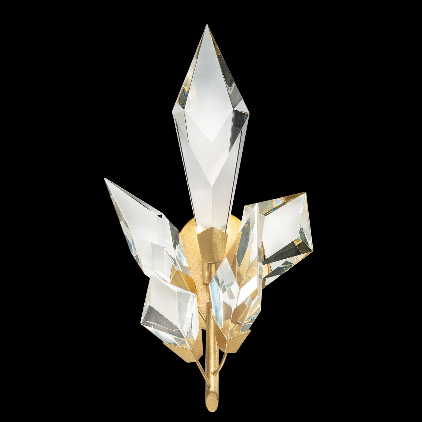 21026W1 18" Crystal Wall Lamp
