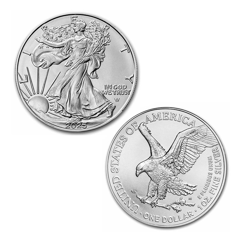✈️BUY 10 FREE SHIPPING✈️--2025 1 oz American Silver Eagle Coin 