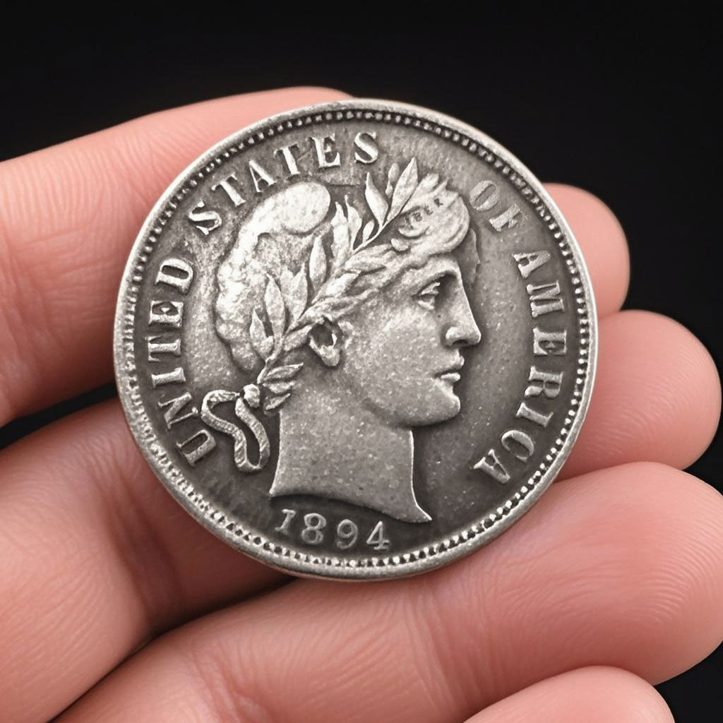 ✈️BUY 10 FREE SHIPPING✈️--1894 Barber Dime Coin