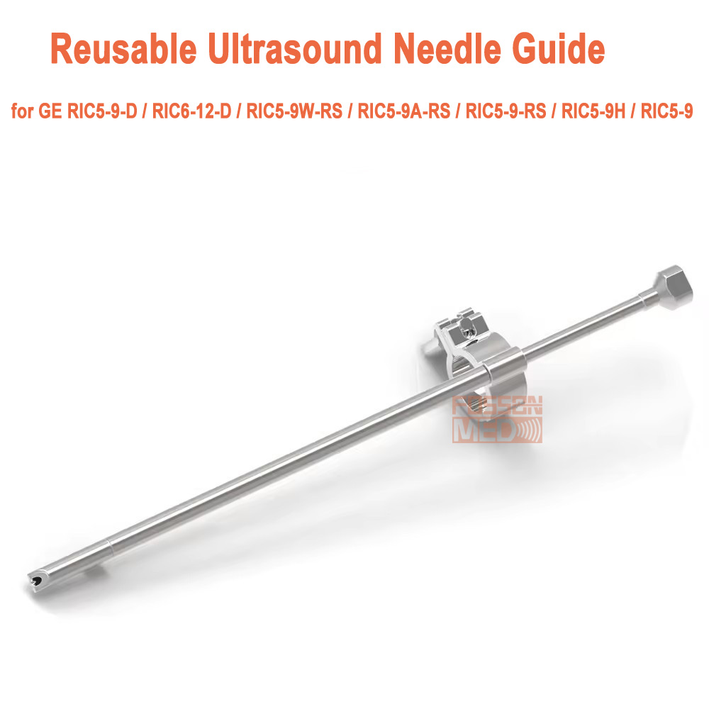 Reusable Ultrasound Biopsy Needle Guide for GE RIC5-9-D RIC6-12-D RIC5-9W-RS RIC5-9A-RS Probe