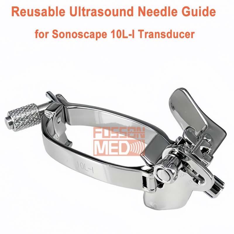Reusable Ultrasound Biopsy Needle Guide for Sonoscape 10L-I Probe