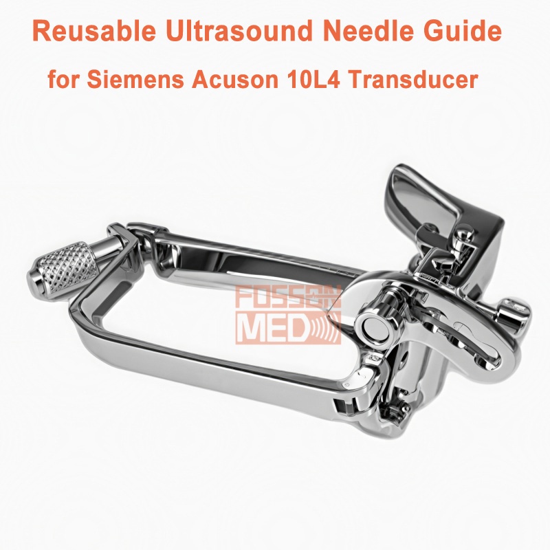 Reusable Ultrasound Biopsy Needle Guide for Siemens Acuson 10L4 Probe